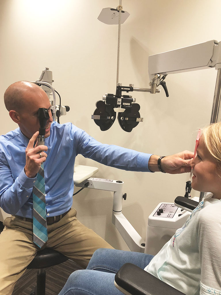 Dr. Westberg helping a patient